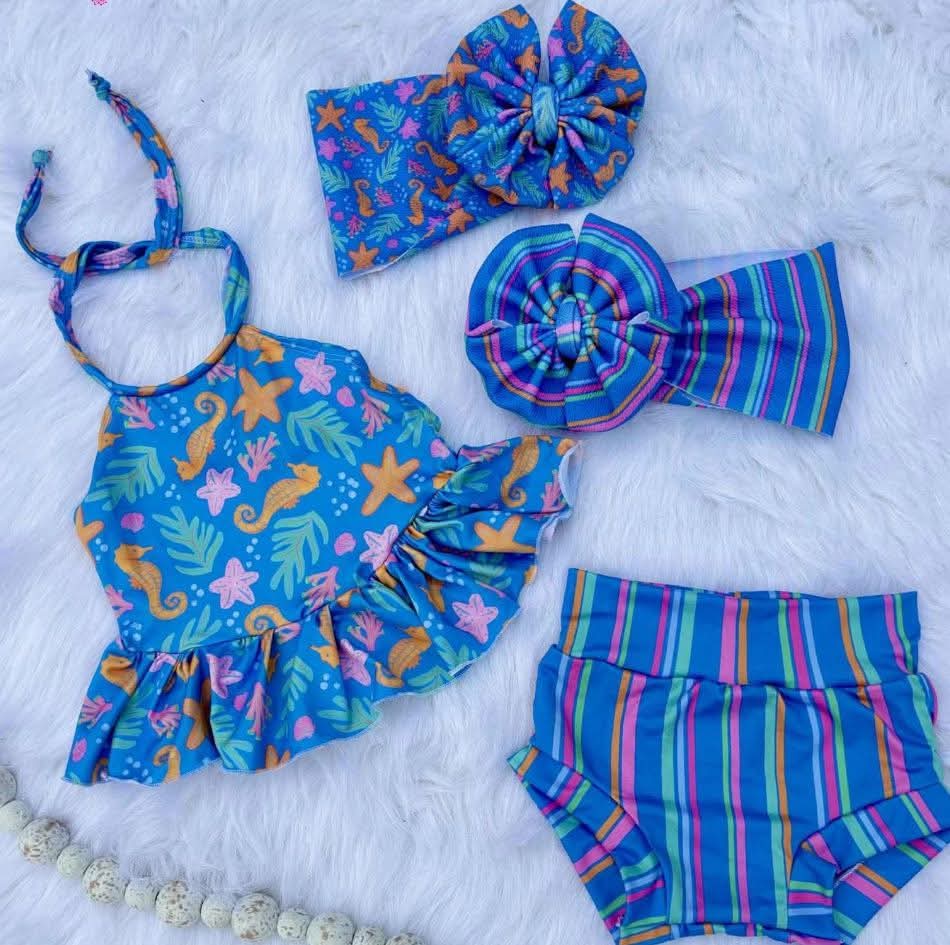 Ruffle Halter + Bummies
